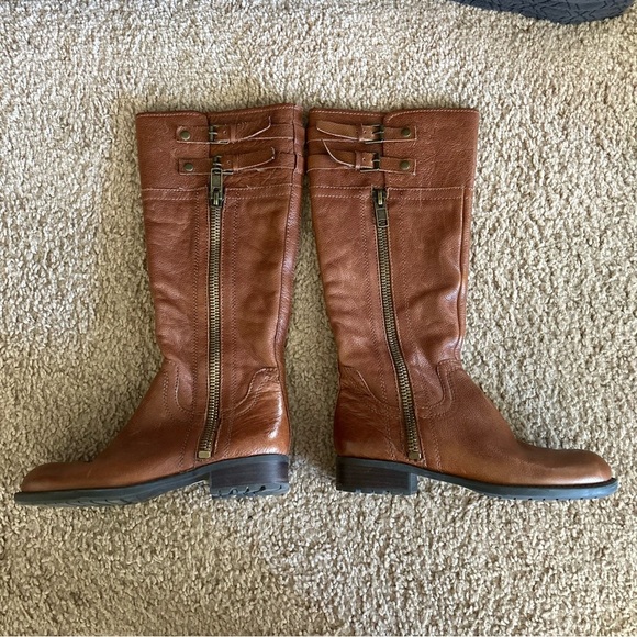 Franco Sarto | Poet Riding Boots in Brandy - Picture 3 of 7